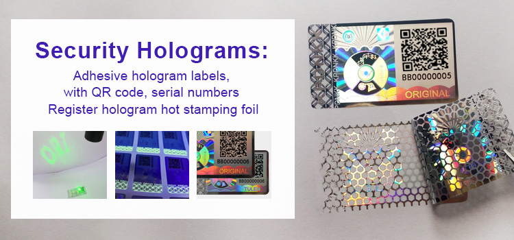 Hot Stamping Hologram Foil Sales Tax Postal Stamp Sticker - China